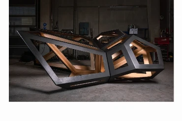 Richard Deacon, Fourfold Way (Bronze), 2022 2022 170 x 360 x 430 cm Bronze